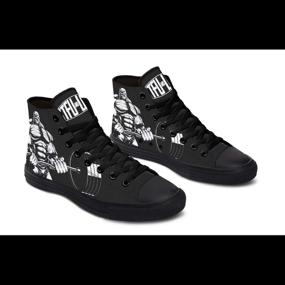 Lifting Shoes; Converse with Barbell Design - Picture 2 of 6